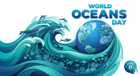 World Oceans Day Social Media Templates - Free World Oceans Day Social Media Post Download