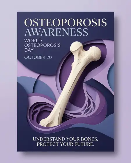 world osteoporosis day 2026 banner design - World Osteoporosis Day 2026