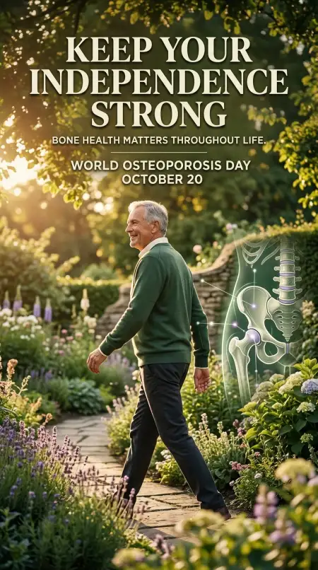 world osteoporosis day digital awareness flyer - World Osteoporosis Day 2026