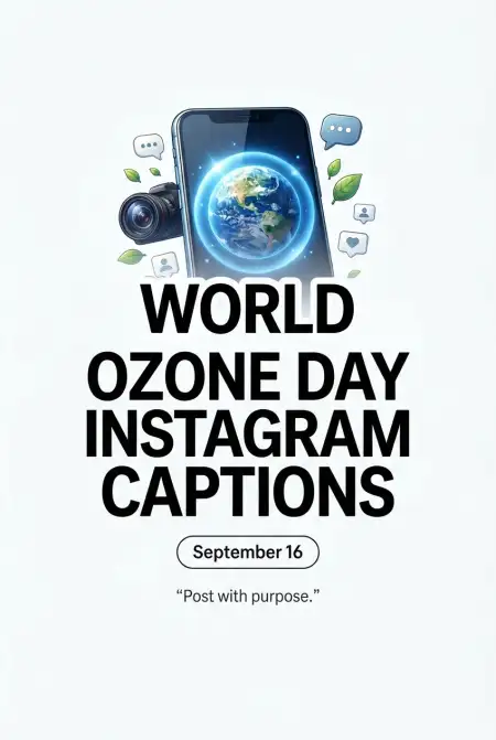 world ozone day 2026 instagram captions - World Ozone Day 2026