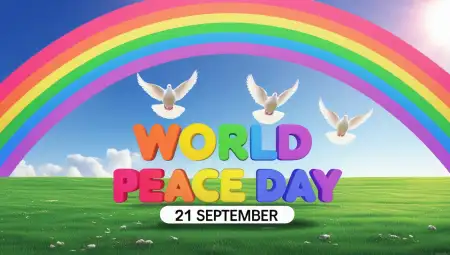 World Peace Day Posters With Slogans In English - Free World Post Day Download