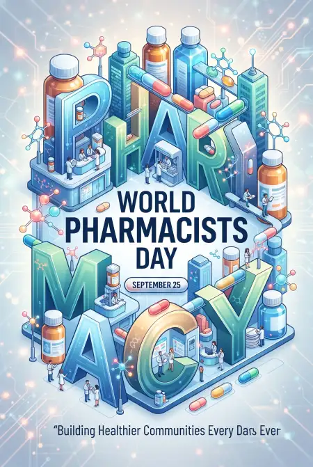 world pharmacists day 2026 greeting card