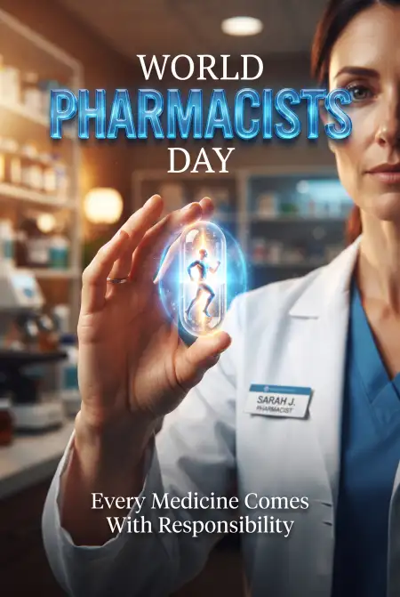 world pharmacists day 2026 poster template