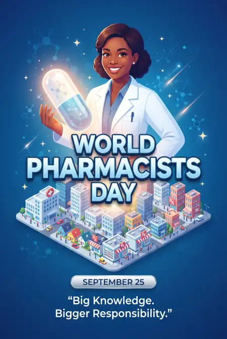 world pharmacists day 2026 vector design