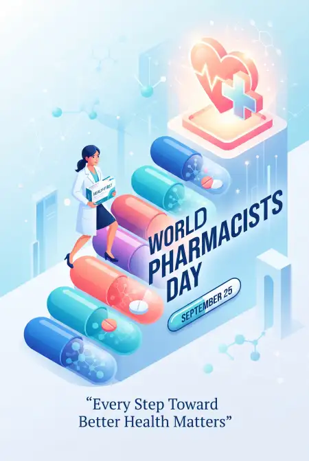 world pharmacists day 2026 vector