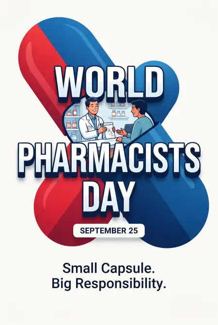 world pharmacists day capsule png - Merry Christmas And Happy New Year 2026 Design