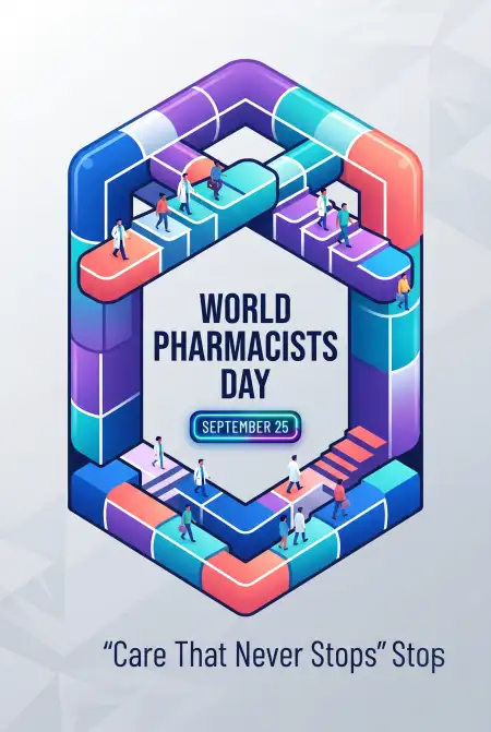 world pharmacists day pharmacy background