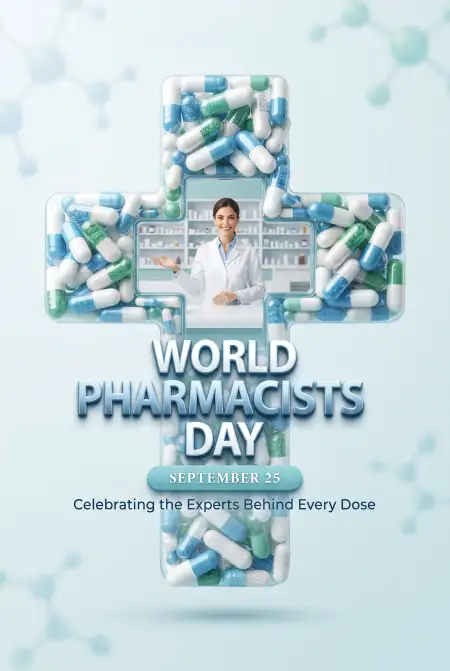 world pharmacists day pharmacy counter poster
