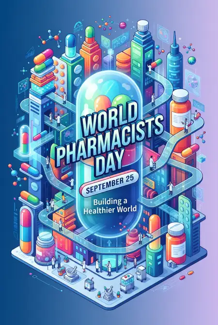 world pharmacists day pharmacy illustration