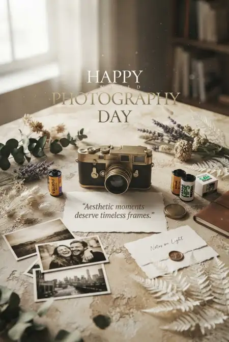 Free World Photography Day 2026 Aesthetic Images Image Download