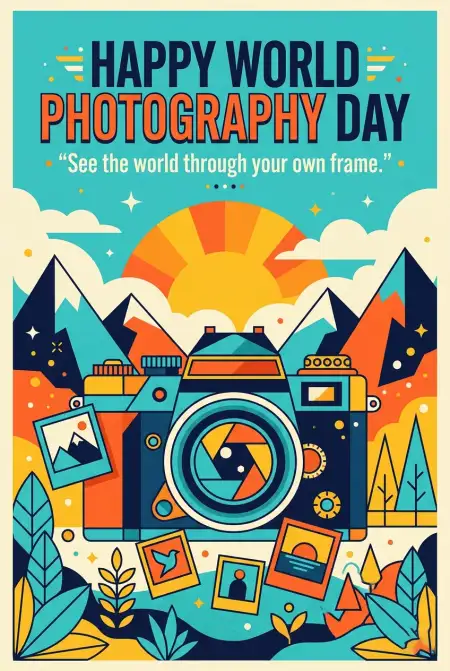 Free World Photography Day 2026 Creative Poster Ideas Image Download