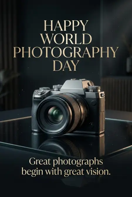 Free World Photography Day 2026 Luxury Poster Design Image Download