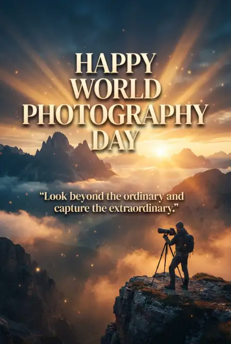 Free World Photography Day 2026 Photographer Png Image Download
