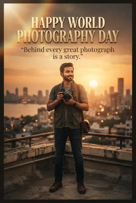 Free World Photography Day 2026 Photographer Poster Image Download