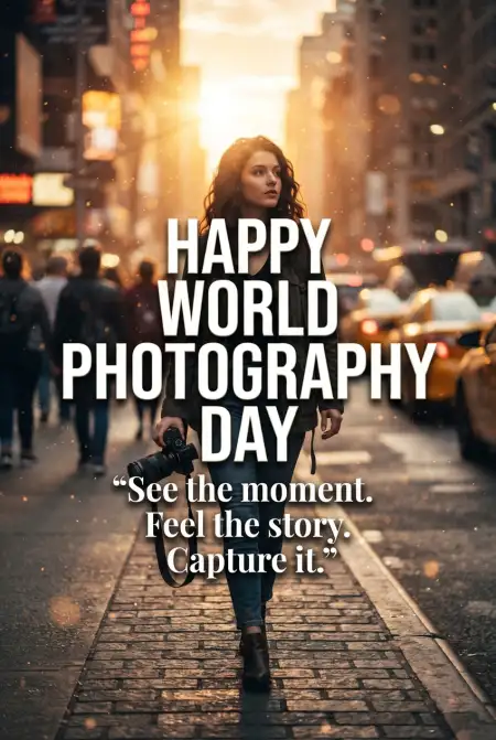 Free World Photography Day 2026 Photography Quotes Image Download