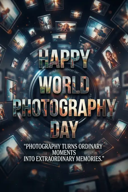 Free World Photography Day 2026 Poster Design Image Download