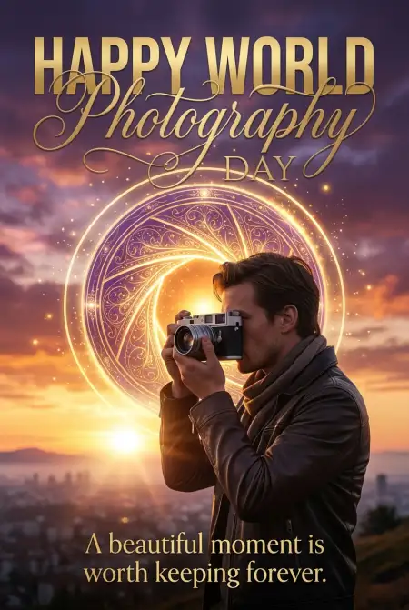 Free World Photography Day 2026 Professional Poster Design Image Download