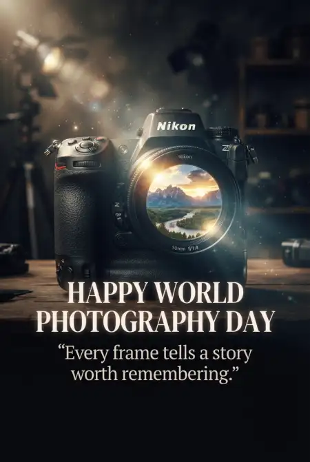 Free World Photography Day 2026 Quote Image Hd Image Download