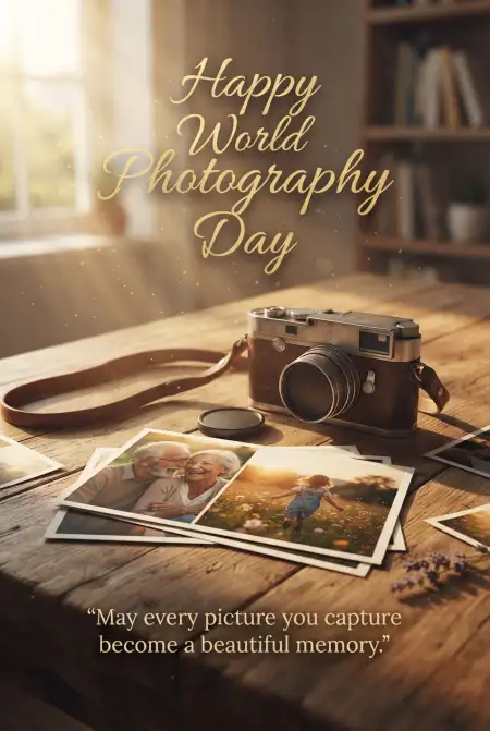 Free World Photography Day 2026 Social Media Template Image Download