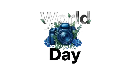 World Photography Day Blue Camera Png - Free World Photography Day Png Download