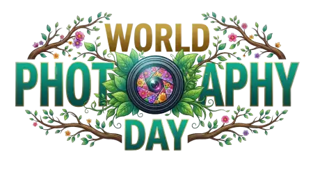 World Photography Day Floral Camera Png 2 - Free World Photography Day Png Download