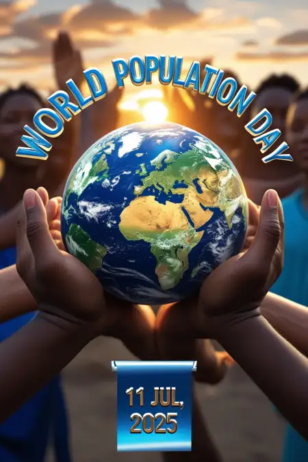 World Population Day 2025 Campaign Image - Free World Population Day Download