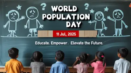 World Population Day 2025 Creative Poster - Free Orld Population Day Download