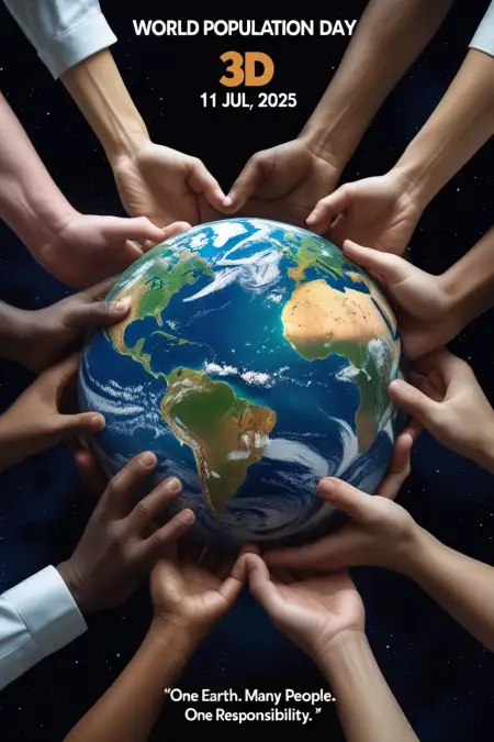 World Population Day 2025 Poster Design Free Download - Free Orld Population Day Download