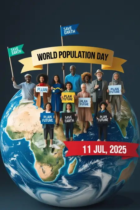 World Population Day Chart For School Project - Free World Population Day Download