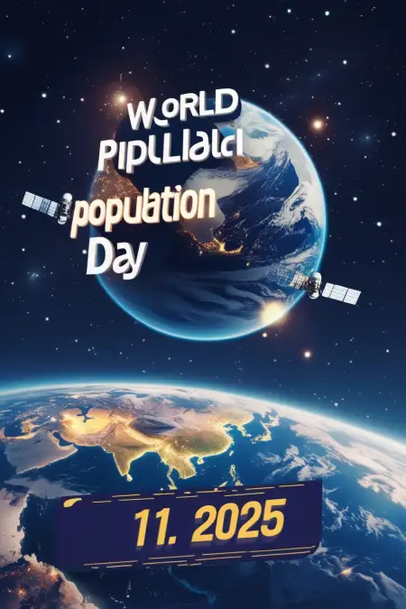 World Population Day Photo With Slogan - Free World Population Day Download