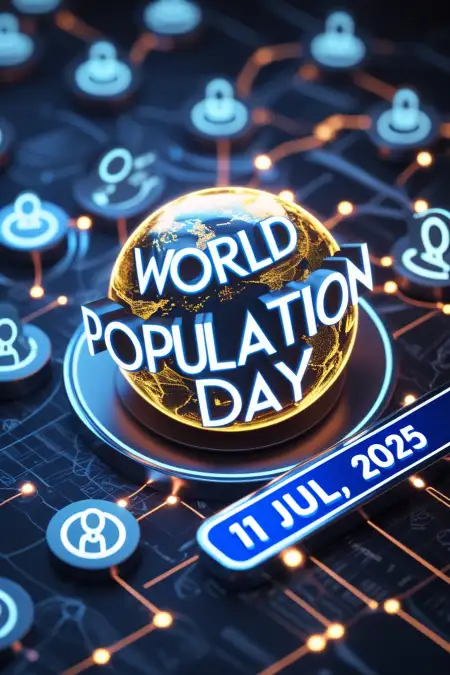 World Population Day Poster In Hindi Language - Free World Population Day Download