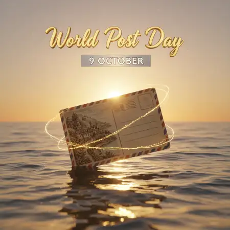 World Post Day Background For Graphic Design - Free World Post Day Download