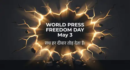 World Press Freedom Day Slogan Hindi - Free World Press Freedom Day 2026 Download