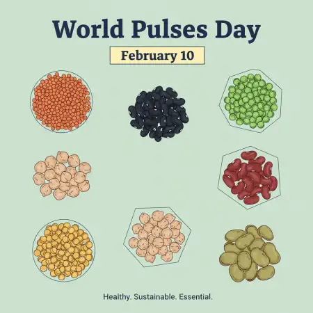 world pulses day healthy diet poster