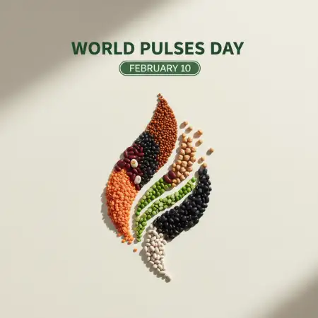 Free World Pulses Day Poster Design Background Download