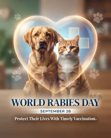 world rabies day animal vaccination poster