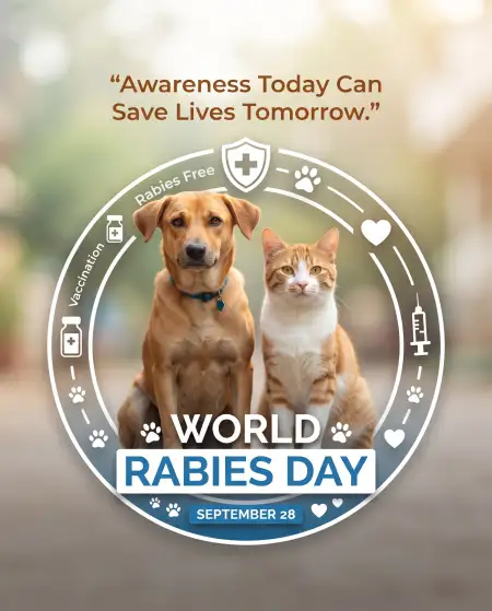 world rabies day pet awareness poster