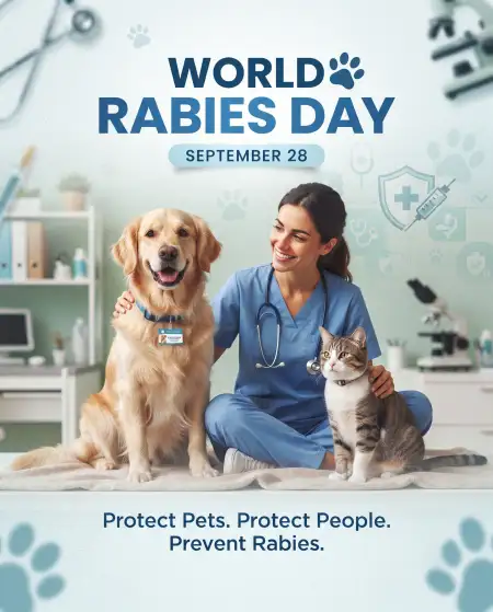world rabies day pet vaccination poster