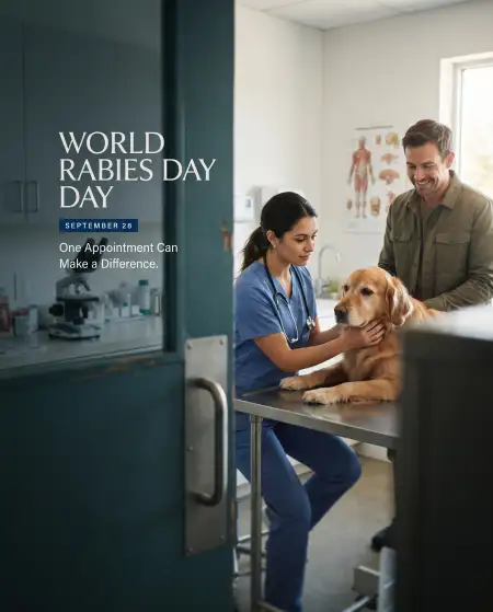 world rabies day veterinarian poster