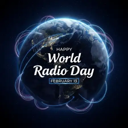World Radio Day Radio Frequency Concept Design - Free World Radio Day Download