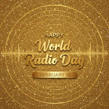 World Radio Day Typography Design Ideas - Free World Radio Day Download