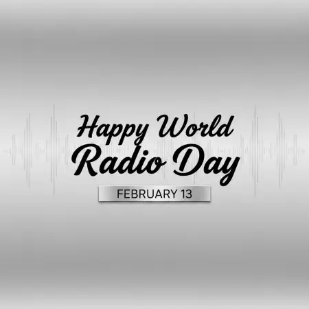 World Radio Day Youtube Thumbnail Background - Free World Radio Day Download