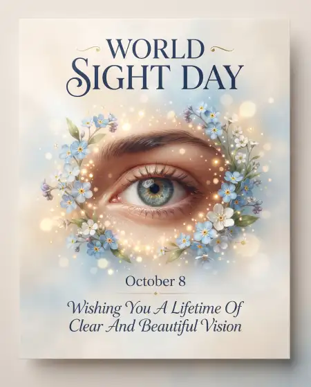 world sight day greeting card design 2026 - World Sight Day 2026