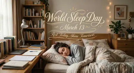 World Sleep Day Banner With Message - Free World Sleep Day Download