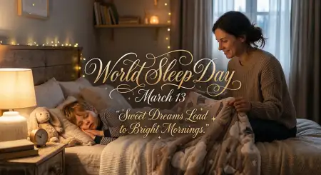 World Sleep Day Banner With Quotes - Free World Sleep Day Download