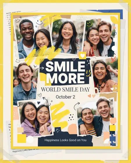 world smile day celebration poster 2026 - World Smile Day 2026