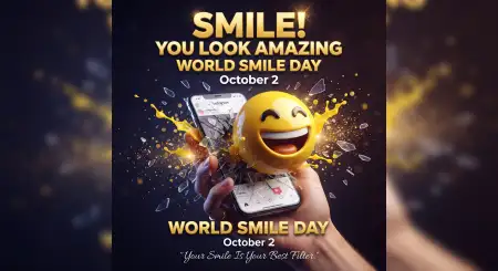 world smile day positive messages 2026 - World Smile Day 2026