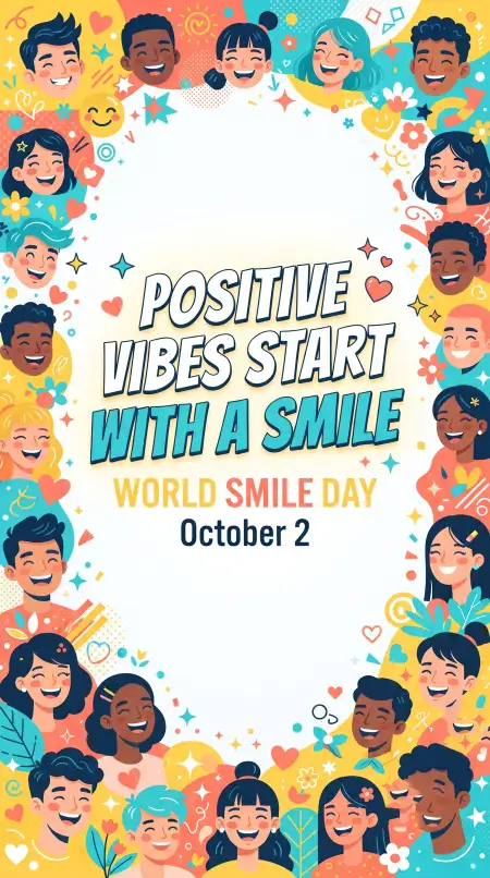 world smile day positive vibes 2026 - World Smile Day 2026