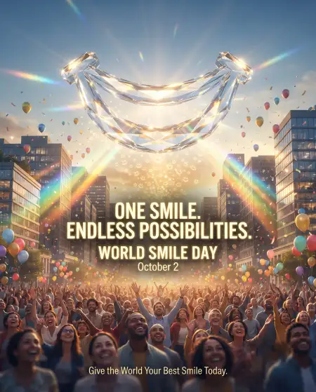world smile day short wishes 2026 - World Smile Day 2026