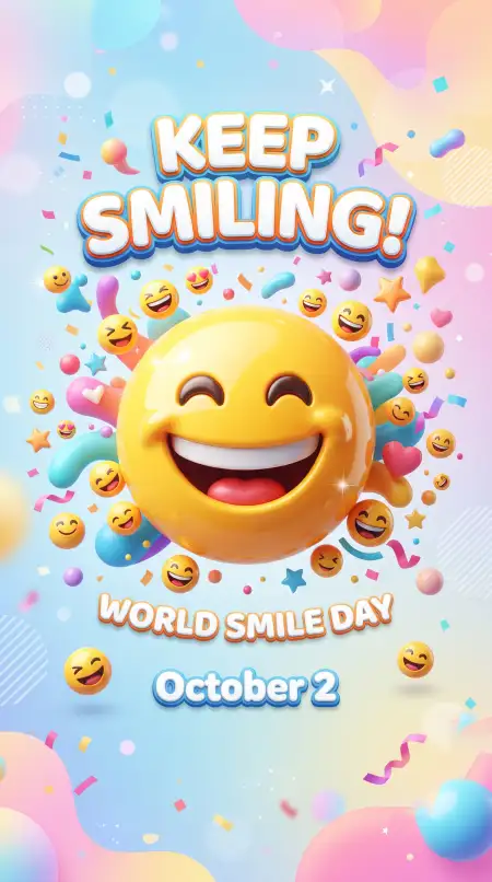 world smile day whatsapp messages 2026 - World Smile Day 2026